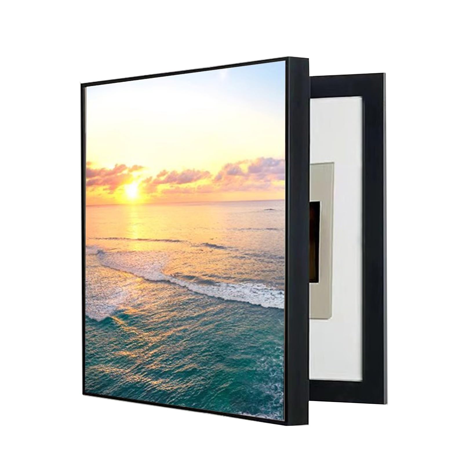 AWSAD Cuadro Electrico Tapa Contadores Caja Decorativos Montaje En Pared Caja De Distribucion Contador Marcos Electricos Decoracion(B,40X50CM)