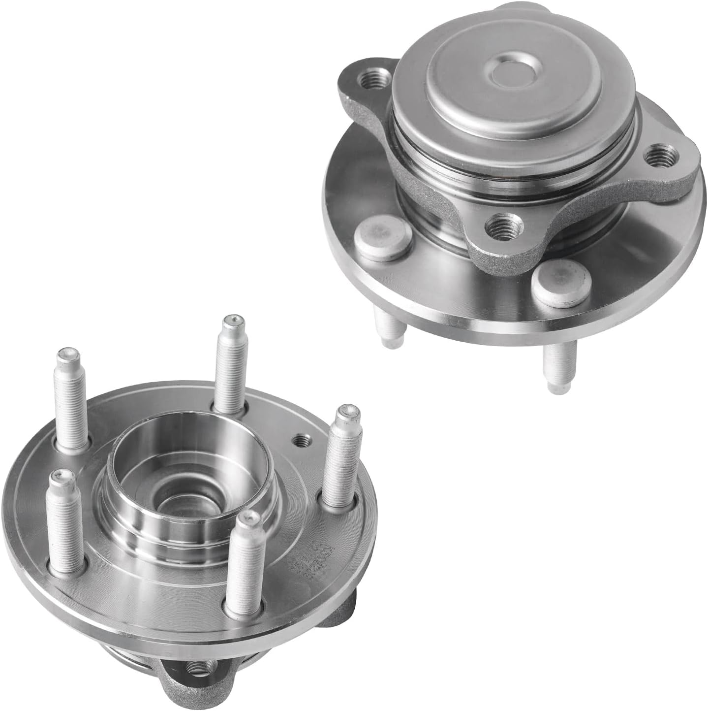 Detroit Axle Replacement for 2008-09 Ford Taurus Mercury Sable FWD w/ABS Front Power Steering Rack & Pinion + Rear Wheel Bearing & Hub Assembly - 3pc Kit