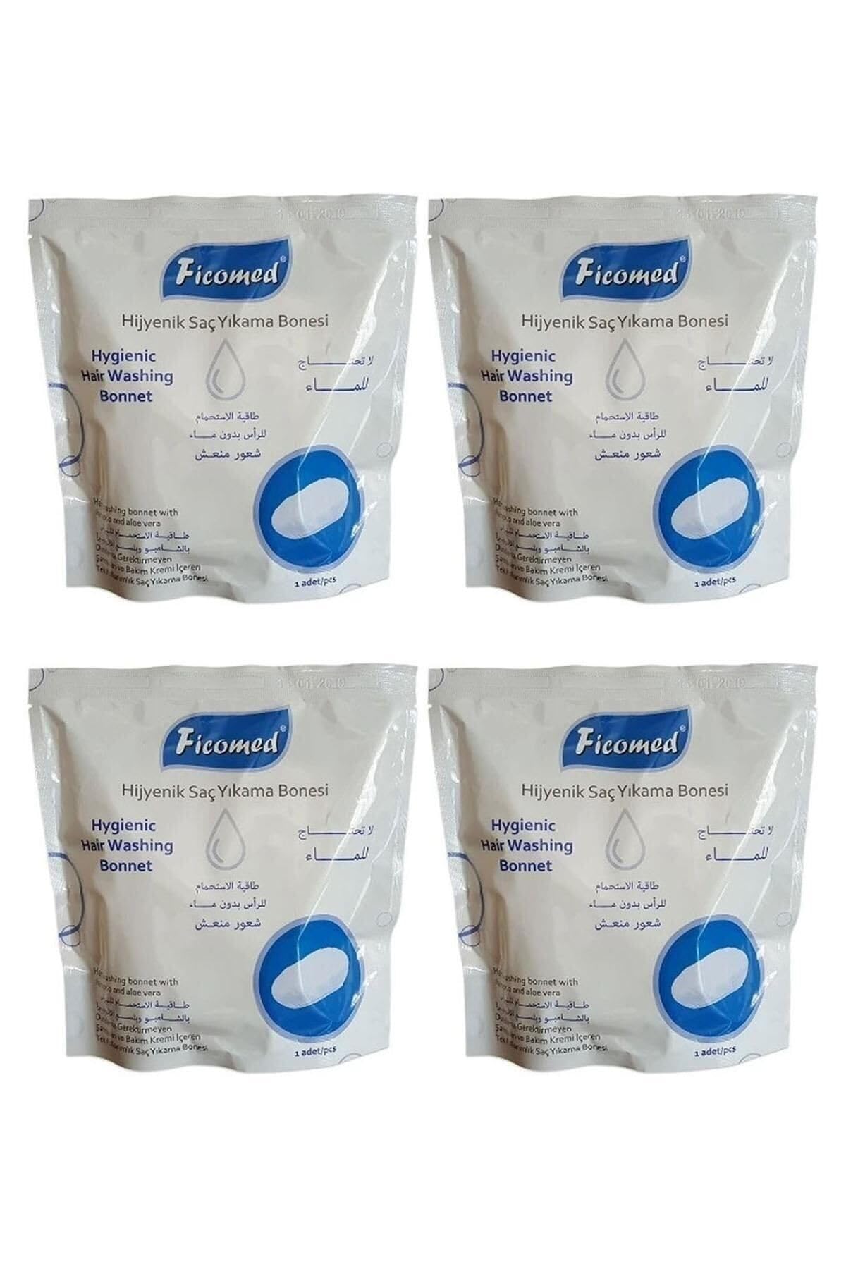 FICOMED Hijyenik Saç Yıkama Bonesi Tekli 4 Adet