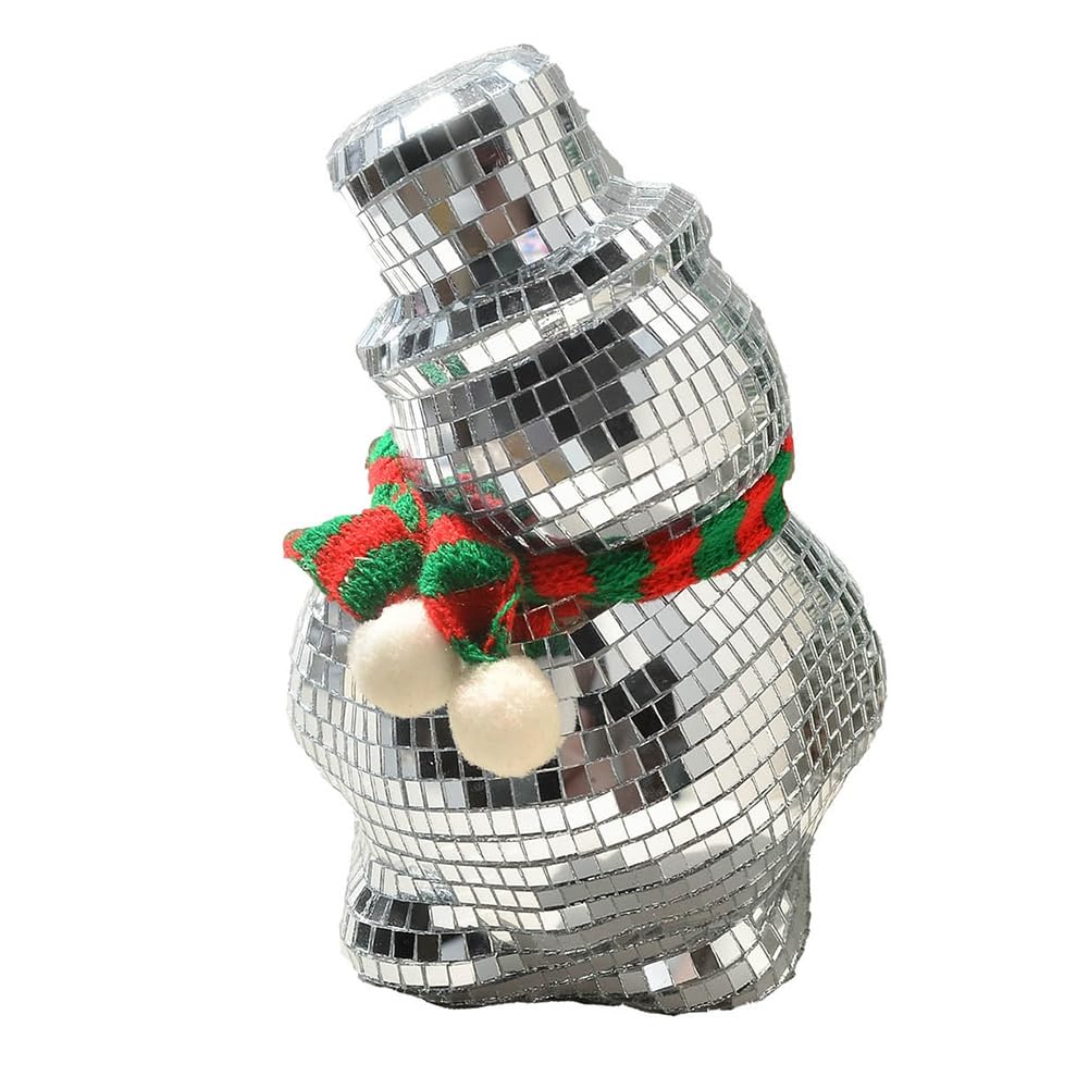 CTRLZS Christmas Disco Ball Retro Reflective Human Decoration Mirror Reflective Scarf Design Doll Decoration