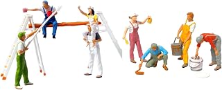 Miniature Figures Model Painter Worker,Simulation Scene Props Diorama Figure Tiny People Figurine for Diorama Decor Layout, 1 64