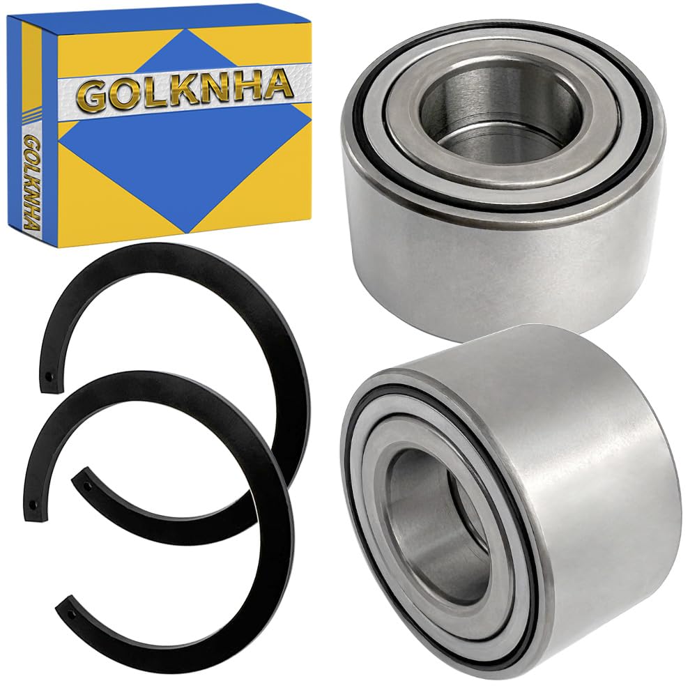 GOLKNHA 2PCS Front Wheel Bearing (27x55x32mm) Include Circlip Compatible with Honda Rancher 420 TRX420 Foreman 500 520 TRX500 TRX520 2014-2024 OEM#