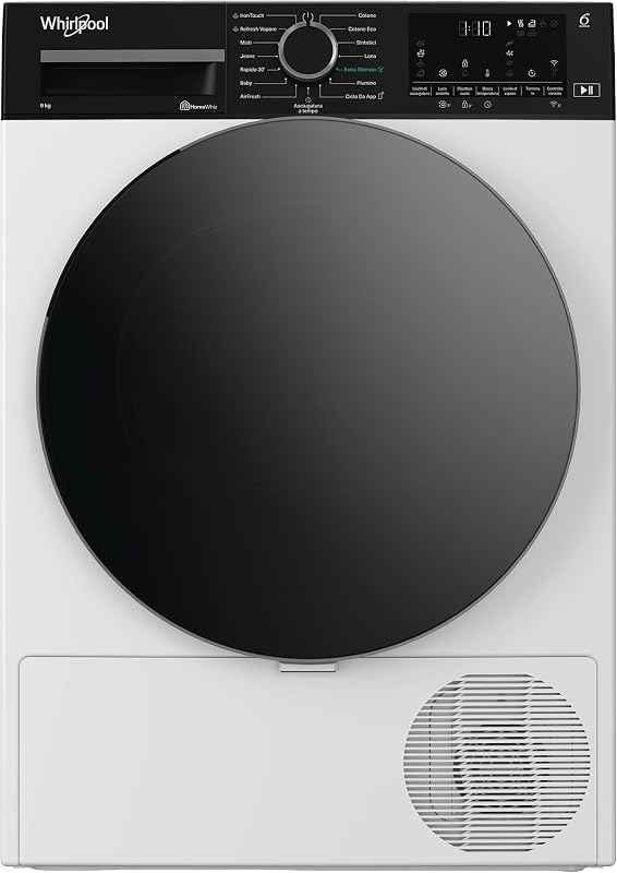 Whirlpool C WD 96M WBS IT Wäschetrockner, 6° Senso, IronTouch, Adaptive Dry, Klasse A, 84,6 x 59,8 x 67,4 cm (H x B x T)