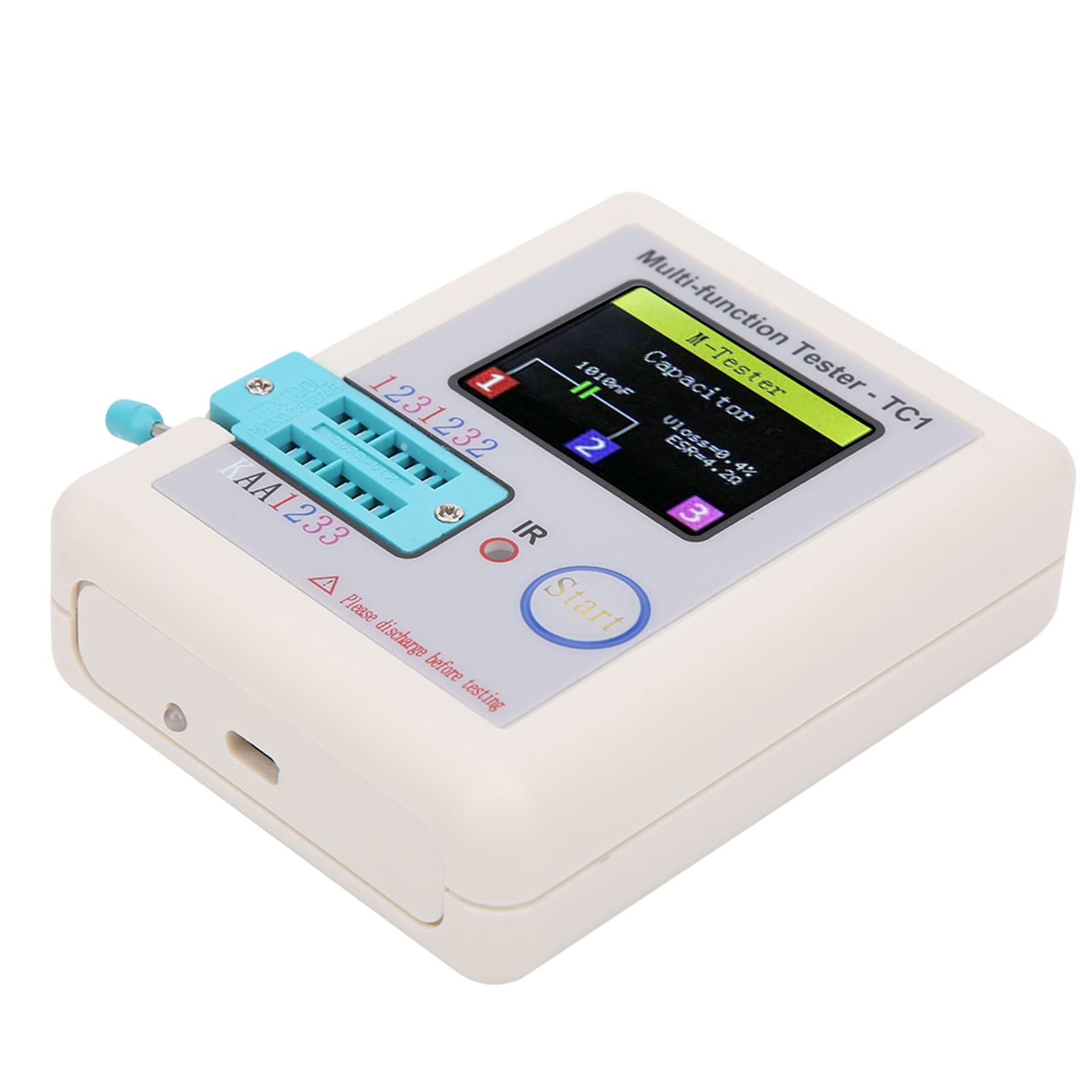 Transistor Tester, Diodes Tester, 0.01mH-20H for Capacitor Diodes Transistors Resistors