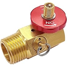 Portable Air Tank Manifold with Fill Port, Aluminum Valve and Relief Bypass, 1/2" NPT Tank x 1/4" NPT Hose x 1/8" NPT Gauge For Air Compressor Portable Carry Tank