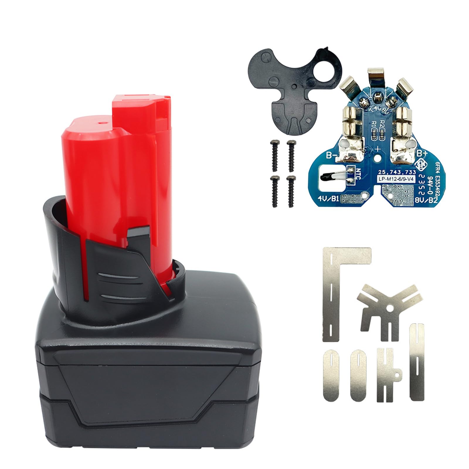 12V 9 Cell Battery Box Housing Shell Replacement PCB Circuit Board Shell Suitable for Equipment DIYer Tool Enthusiasts Battery Case