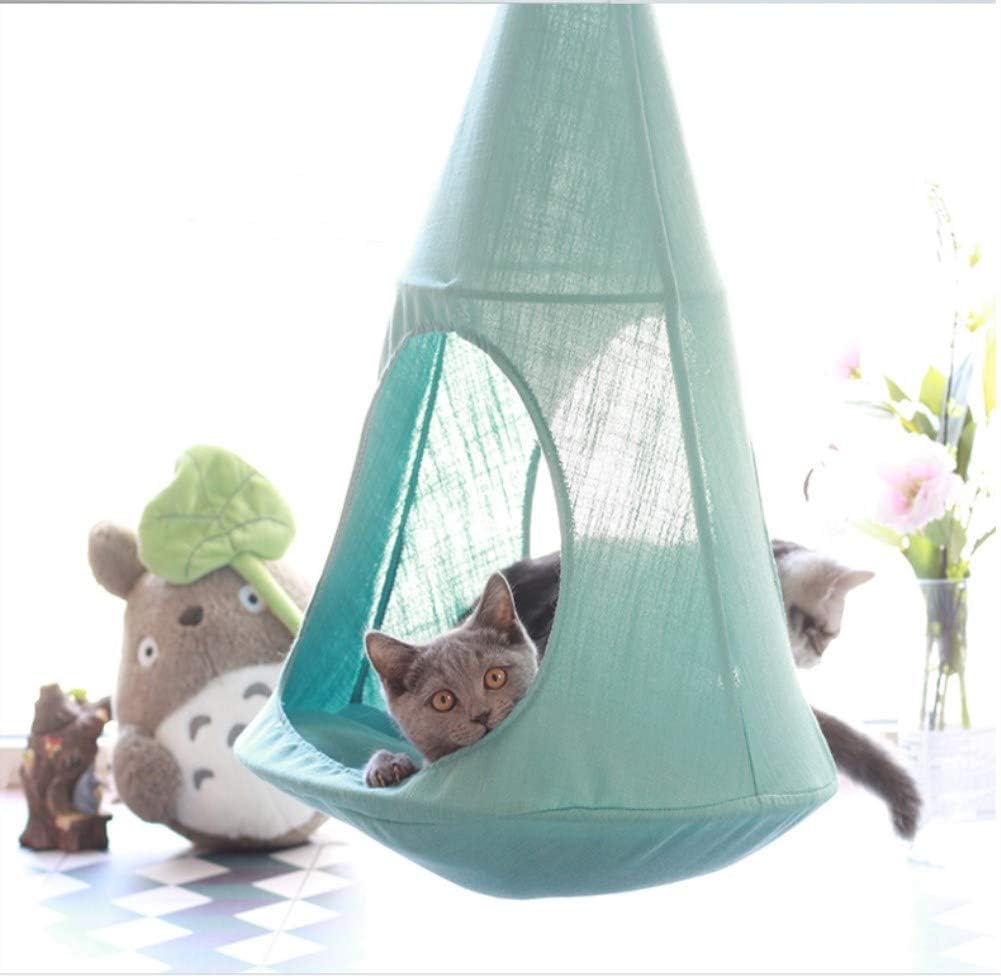 Cat Hammock Window Sunny Seat Resting Kitty Sill Cozy Cat Perch 1pc/pack (Blue)