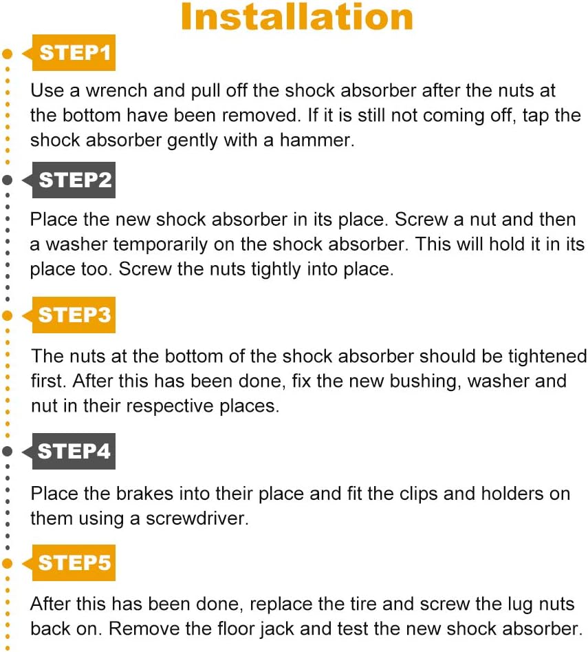 Set of 4 Front Rear Shocks,ROADFAR Shock Absorbers Set Fit for 99 00 01 02 03 04 05 06 07 for Chevy Silverado 1500,99 00 01 02 03 04 05 06 07 for GMC Sierra 1500 Struts (2WD/RWD)