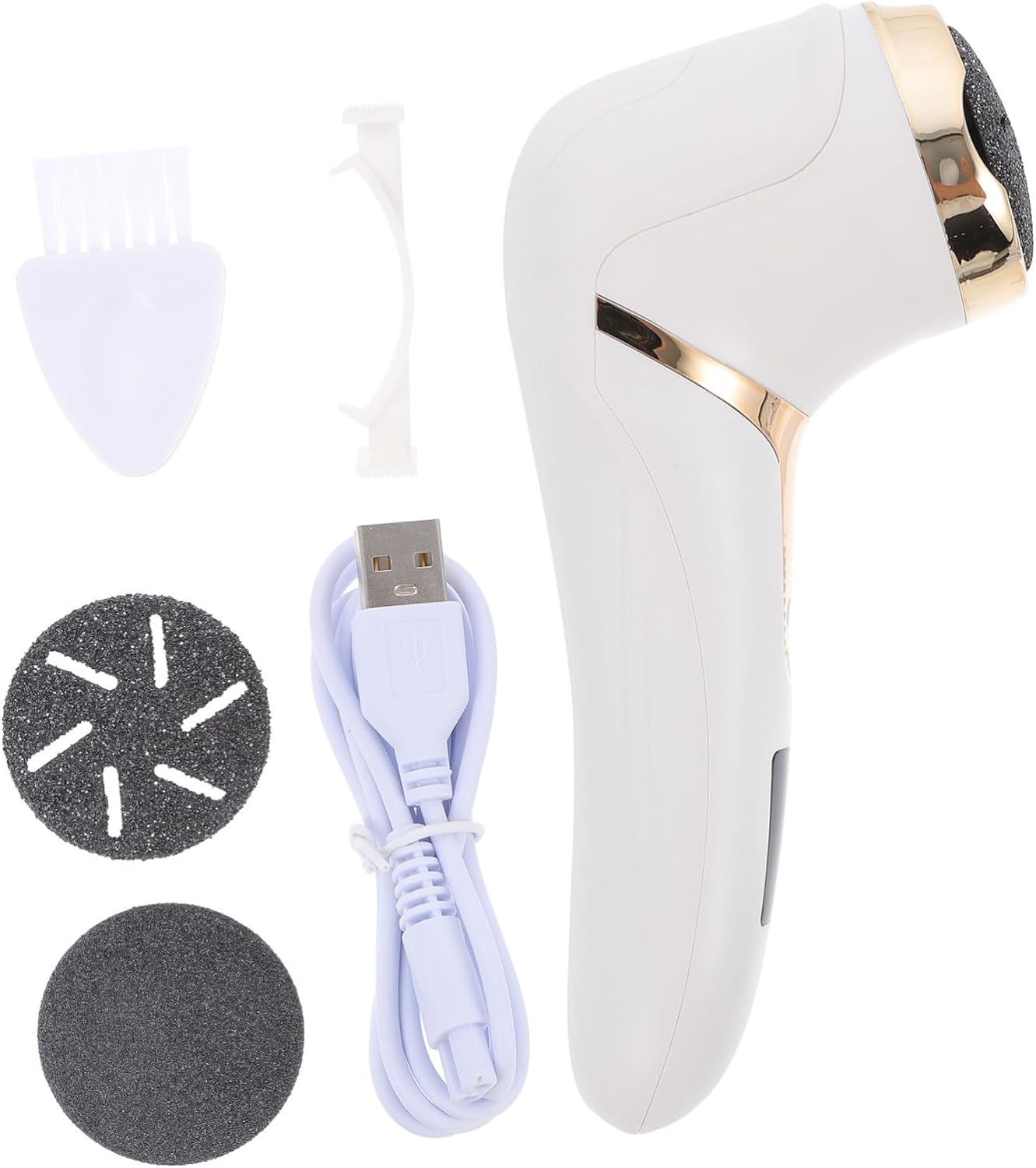Hemoton Electric Callus Remover for Professional Foot Care Portable Rechargeable Pedicure Tool for Hard Skin Dead Skin Removal Ergonomic Design Smooth Feet Heels at Home