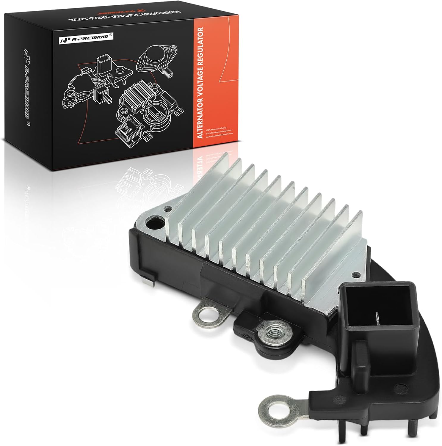 A-Premium Alternator Voltage Regulator Compatible with Volvo S40 2000-2003, 740 1989-1992, 940 1991-1993, V40 2000-2003, 14V A-Circuit 14.4 Vset