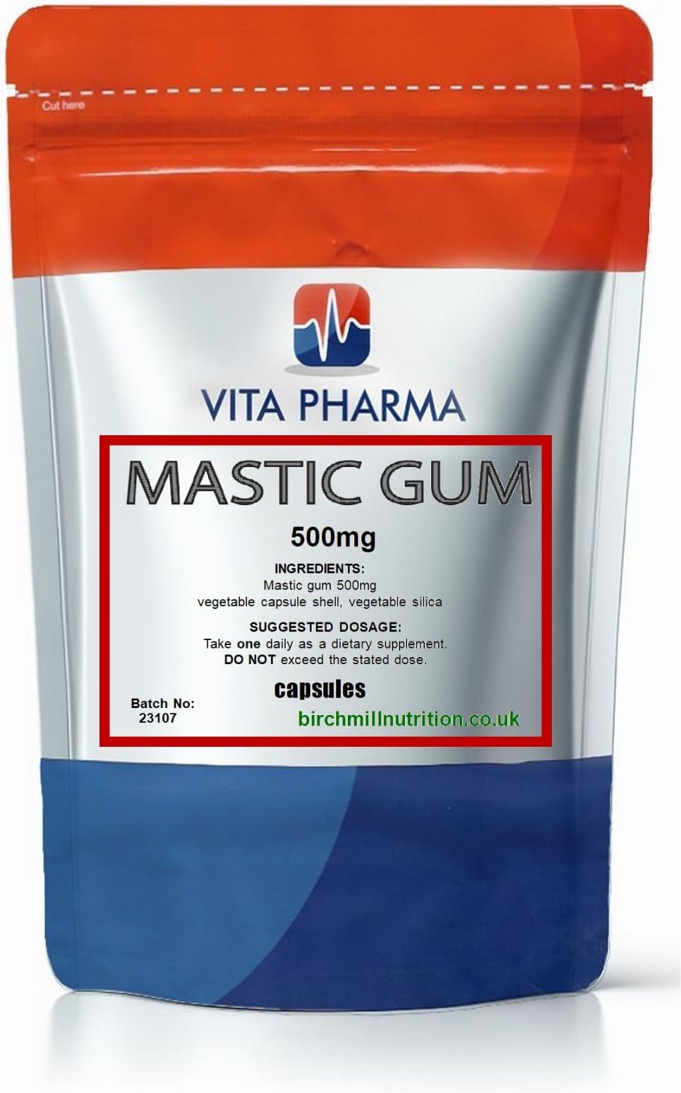 VITA PHARMA Mastic Gum 500mg 30 Capsules