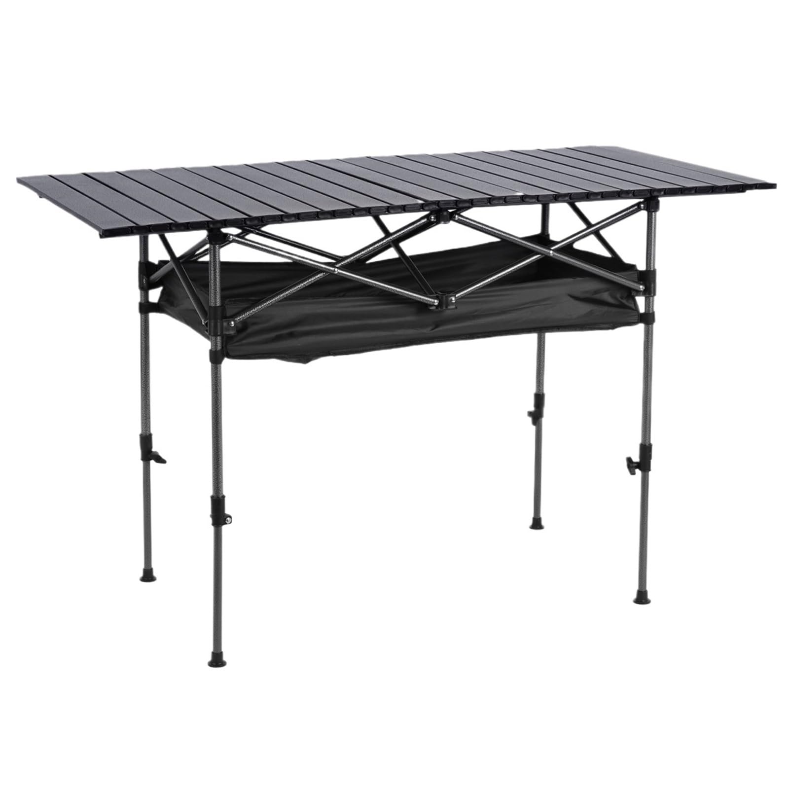 Tavolo Pieghevole Tavolo elevatore da campeggio con borsa trasporto picnic in alluminio rettangolare arrotolabile di grande capacità for la pesca sportiva