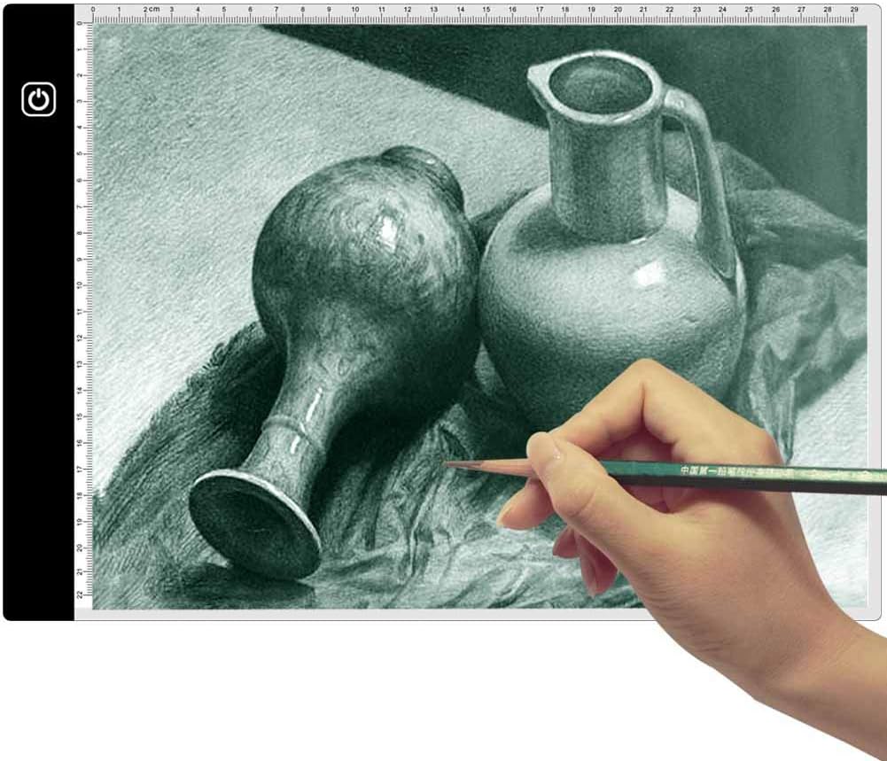 Tracing Light Box - A4 Ultra-Thin Portable LED Light Box Tracer USB Power Cable Dimmable Brightness LED Artcraft Tracing Light Pad for Artists Drawing Sketching Animation Stencilling X-rayViewing