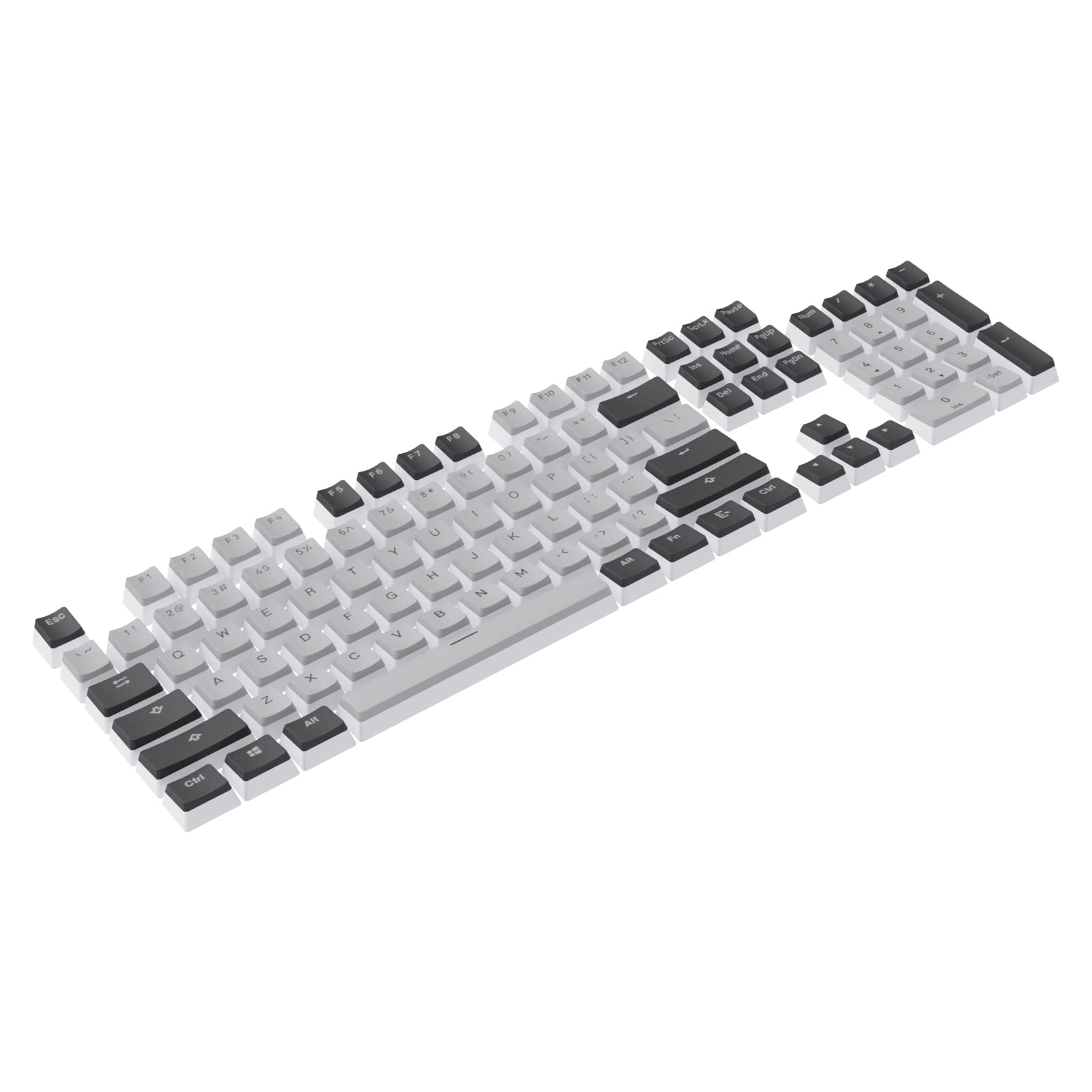 Buy HUO JI Pudding Keycaps, 104 Key Standard Key Cap Set, Double PBT
