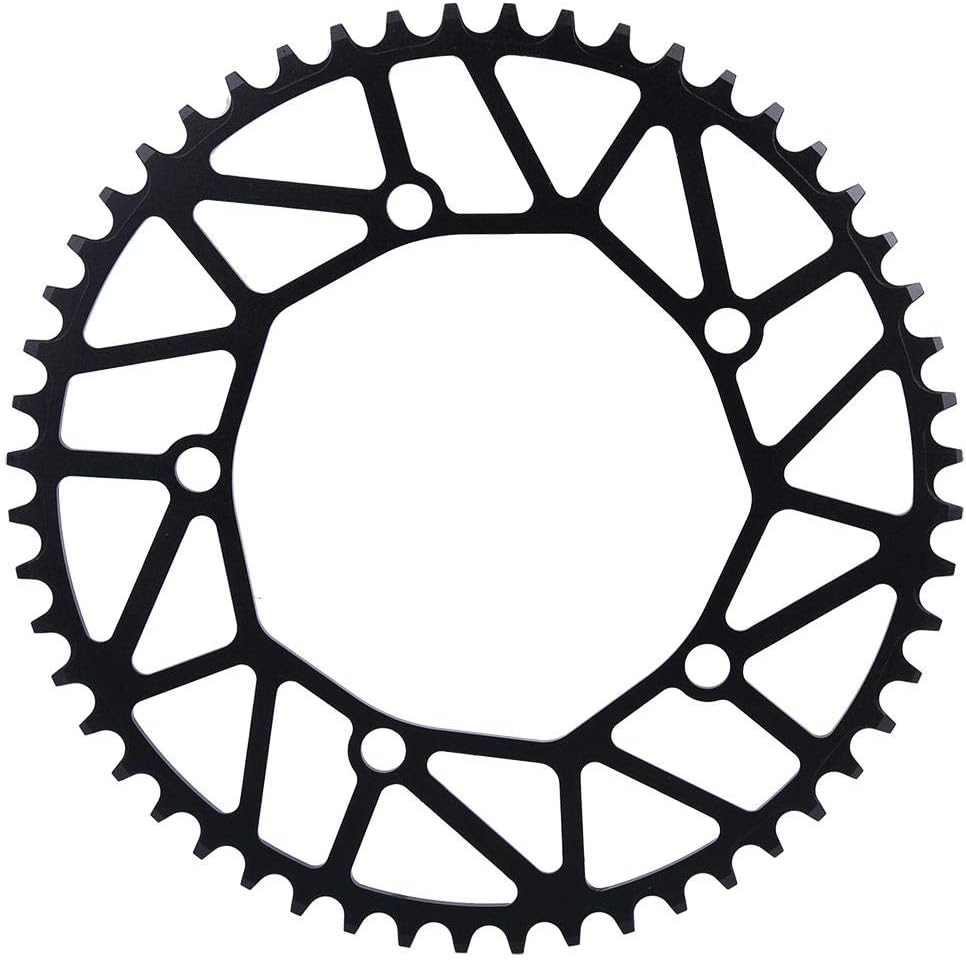 VGEBY1 Chain Wheel, 50/52/54/56/58T 130BCD Single Speed Chainring for Most Road Mountain Bike(52T)