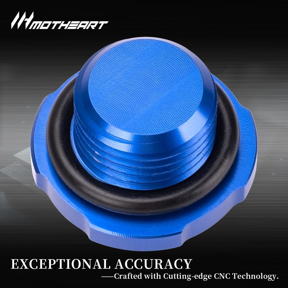 Motorcycle Engine Oil Filler Cap M20x2.5 For WR250R 2008-2020 WR250X 2008-2014 WR250 2004-2013 WR250F 2001-2025 Replacement OEM Oil Cap Anodized Aluminum Accessories (Blue)