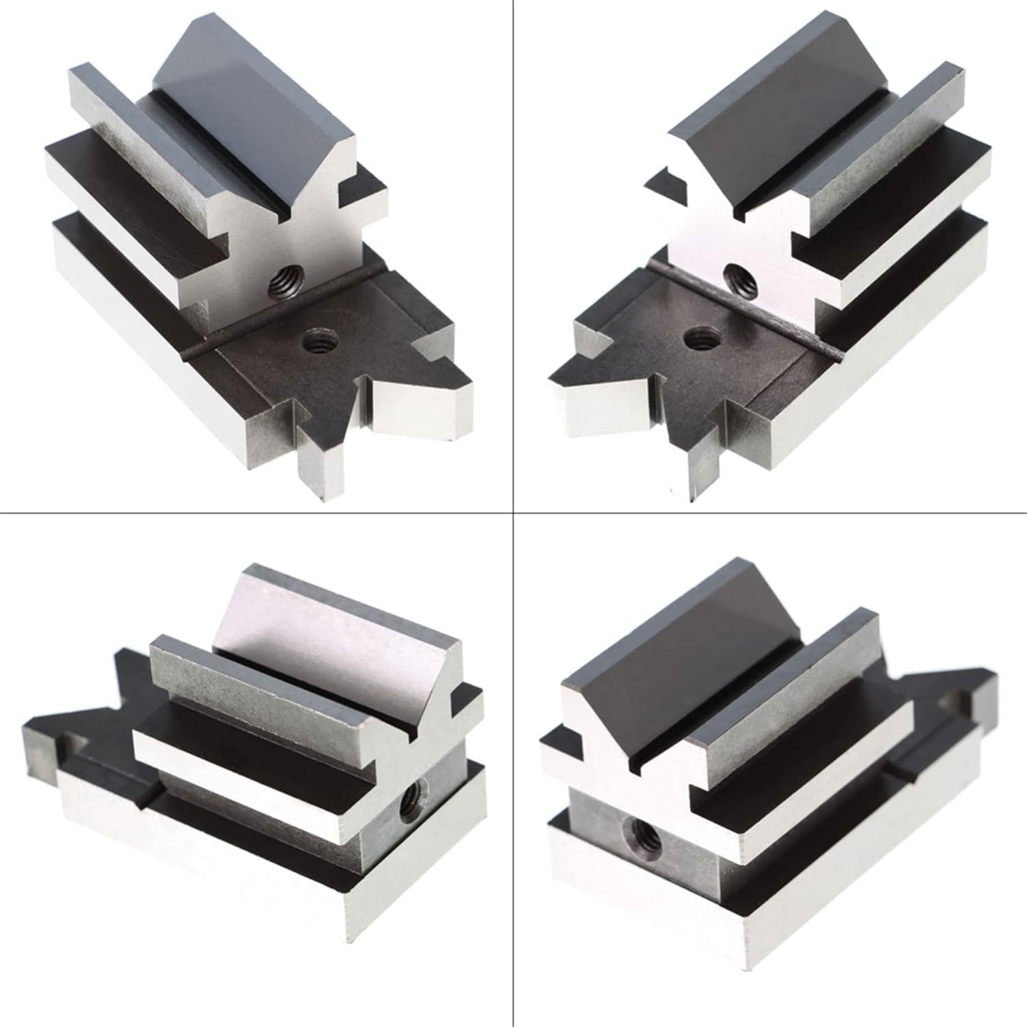 Assorts 3.5 x 1.875 x 1.875 Precision V Block with Clamp Set - Multi-Angle Hardened Steel Gauge for Drilling, Milling, and Grinding Operations