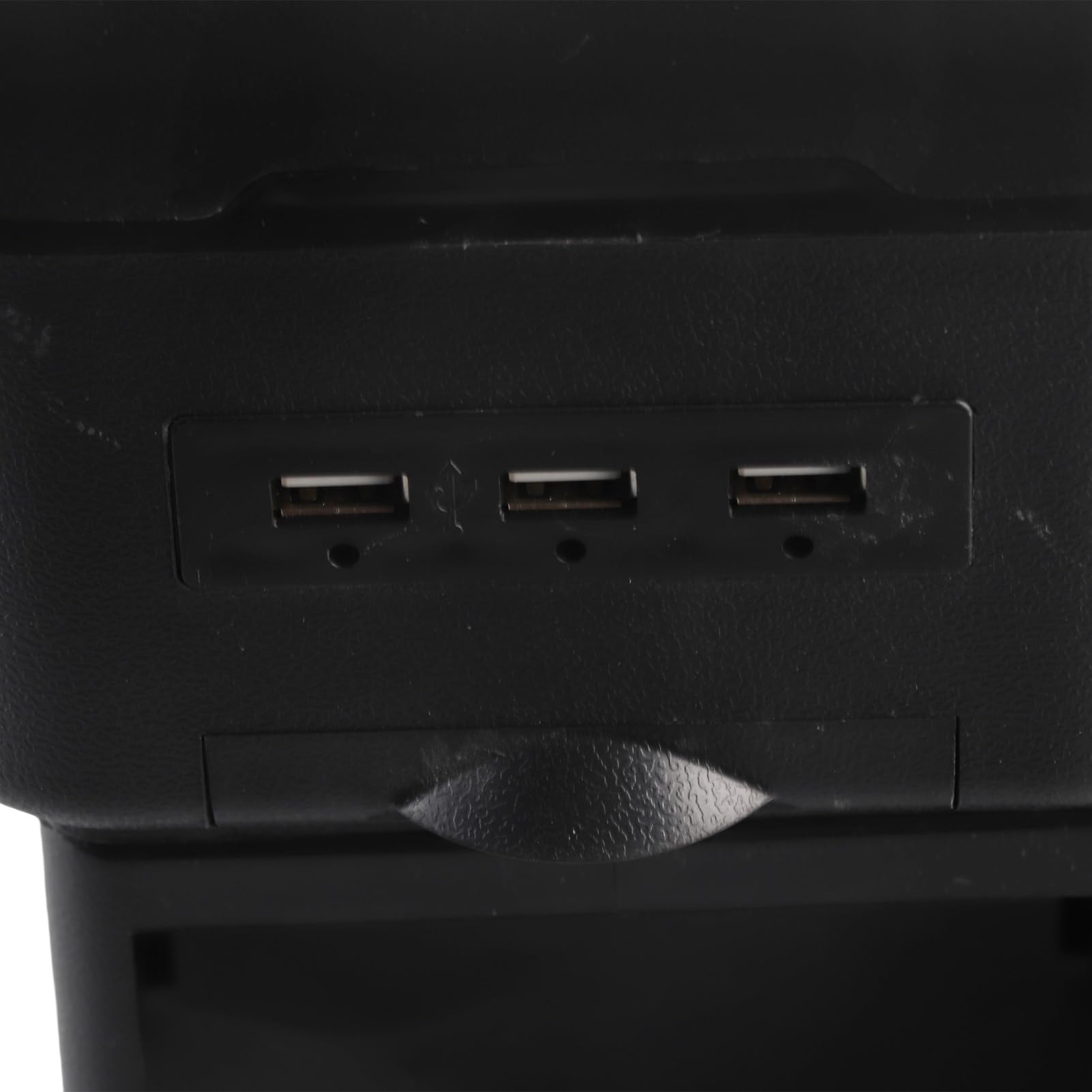 Uniwersalny Podłokietnik Samochodowy z 6 Portami ładowania USB, Dwuwarstwowy Organizer na konsolę do SUV-a, Ciężarówki i Samochodu Osobowego - Czerwony (BLACK)