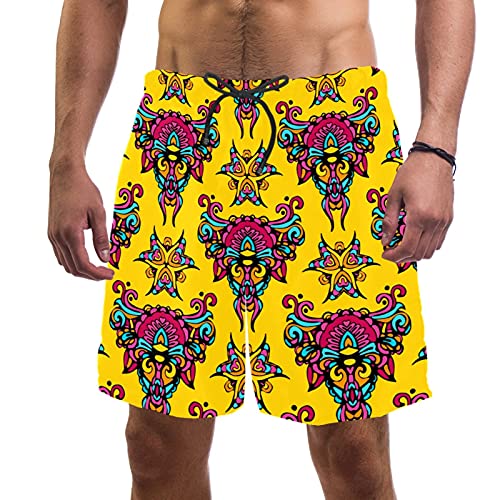 Short de bain pour homme XXL multicolore avec 2 poches pratiques