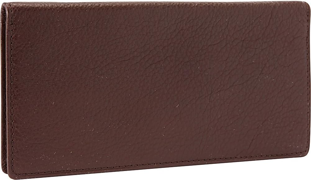 Cashmere Men's Checkbook Cover Color: Black
