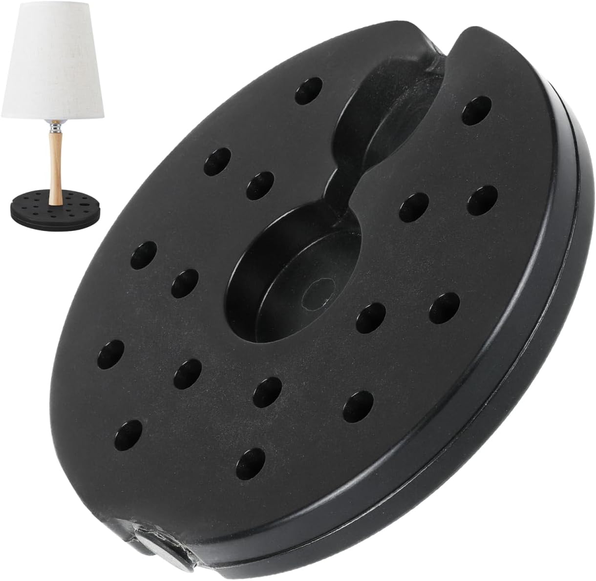 ABOOFAN Floor Lamp Base Weight Replacement Weighted Desk Lamp Base Only Weight Block for Secure Placement 7.48 X 7.48 X 0.78 in Home Office Living Room