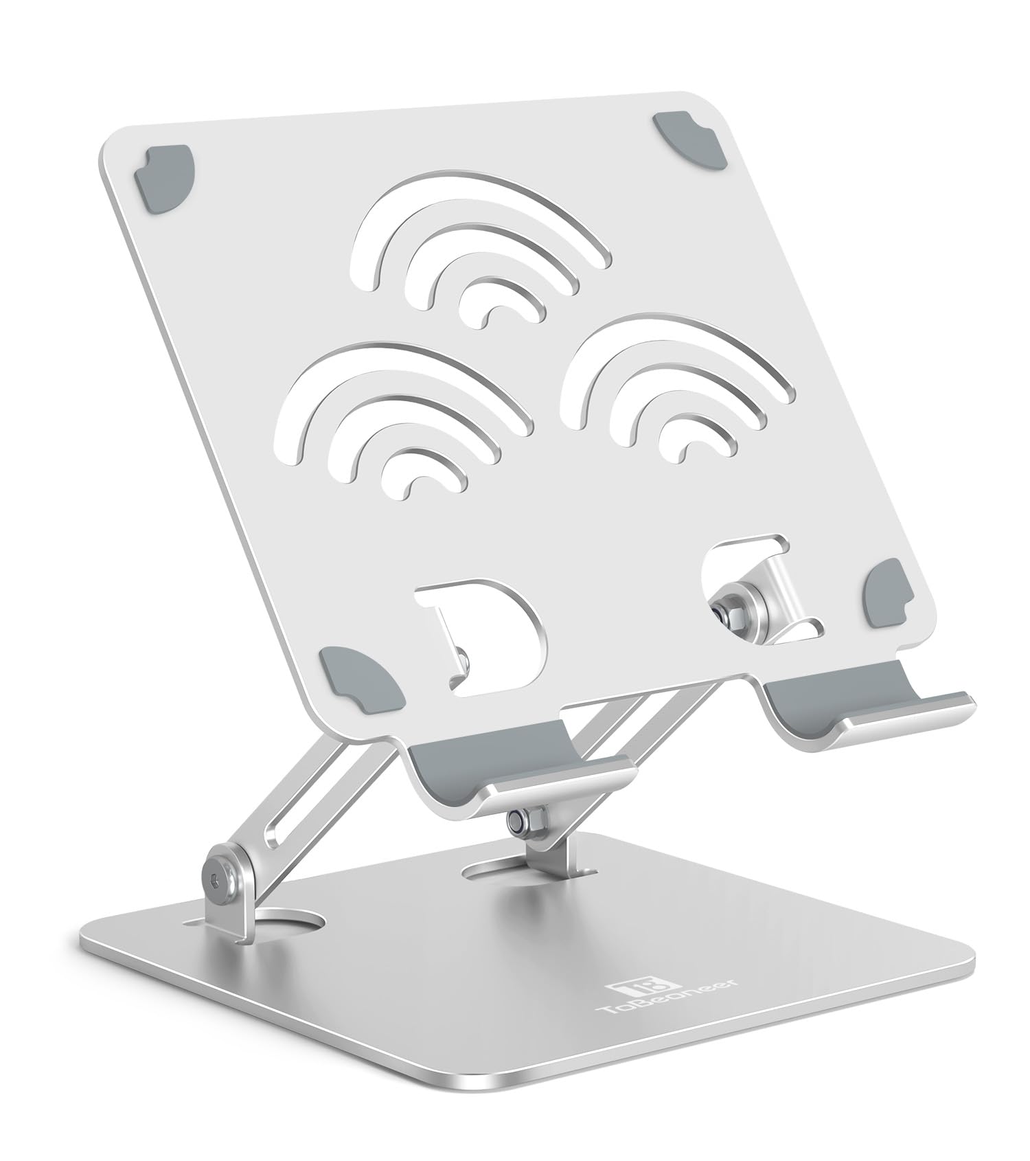 ToBeoneer Tablet Stand, Adjustable Tablet Holder for Desk, Premium Aluminum Portable Holder for iPads, Kindle, Switch, and Smartphones, Fits 4-12