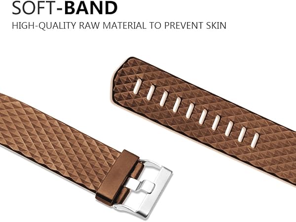 für Fitbit Charge 2 Armband,Klassisch Verstellbares Ersatz weiches Silikon Sporty Wrist Strap Band Armbanduhr Uhrenarmband Schlaufe Armbänder für Fitbit Charge 2 Smartwatch (Small & Large) - 5