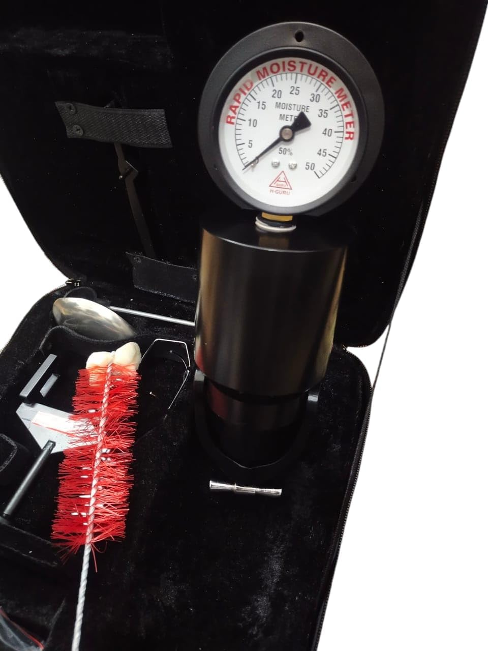 Sana Nautical Rapid Moisture Meter Kit with Carrying Case, Professional Testing Tools, Moisture Gauge with Red Brush