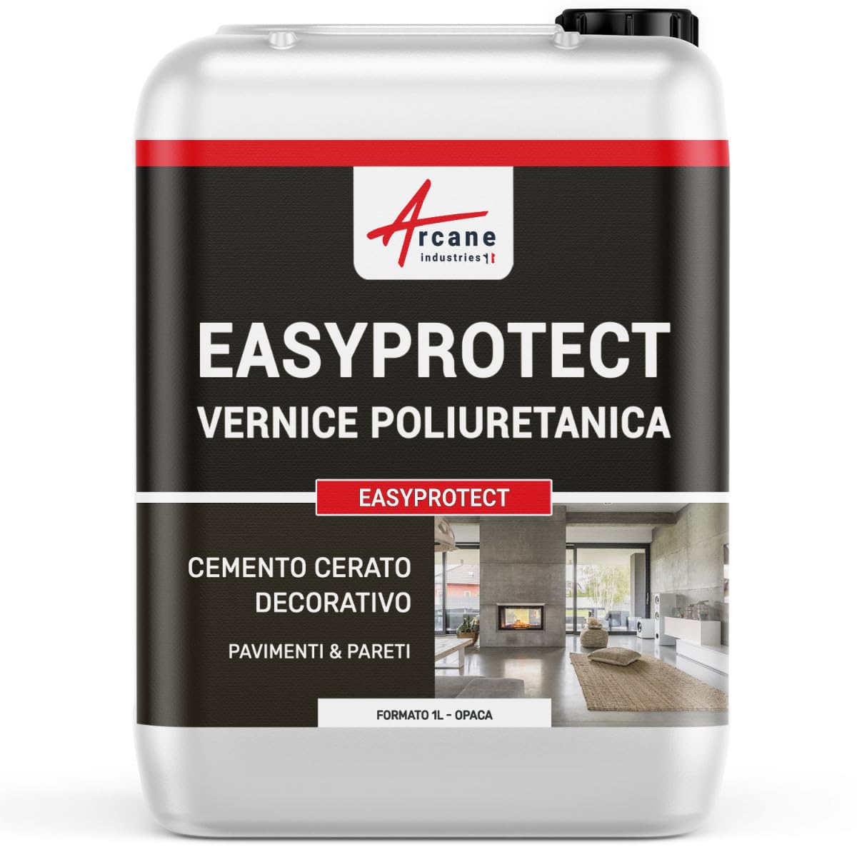 Vernice per Cemento Decorativo, Pavimento e Parete - EASYPROTECT 10 m²