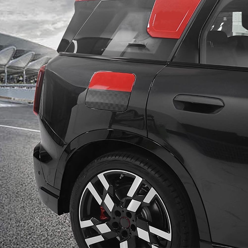 Fuel Tank Cover Car Body Decoration Stickers Compatible with MN Countryman U25 Car External Accessories (Black Jack)
