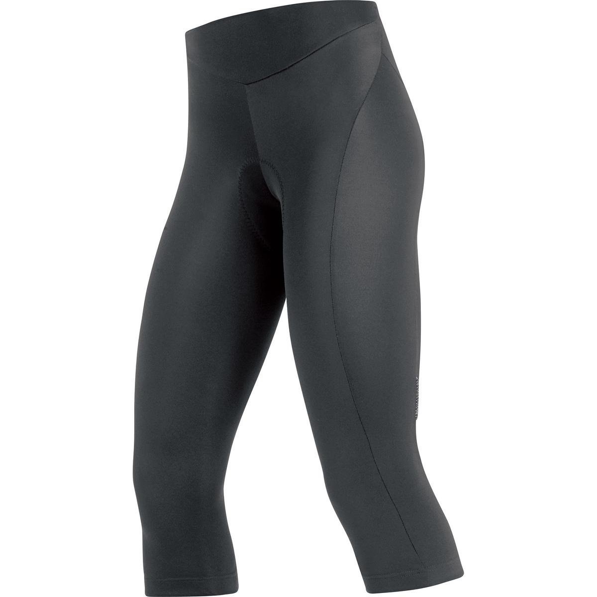 GORE BIKE WEAR Women’s 3/4 Cycling Tights with Seat Padding, GORE Selected Fabrics, LADY Tights 3/4+, Size 34, Black, TLELCP
