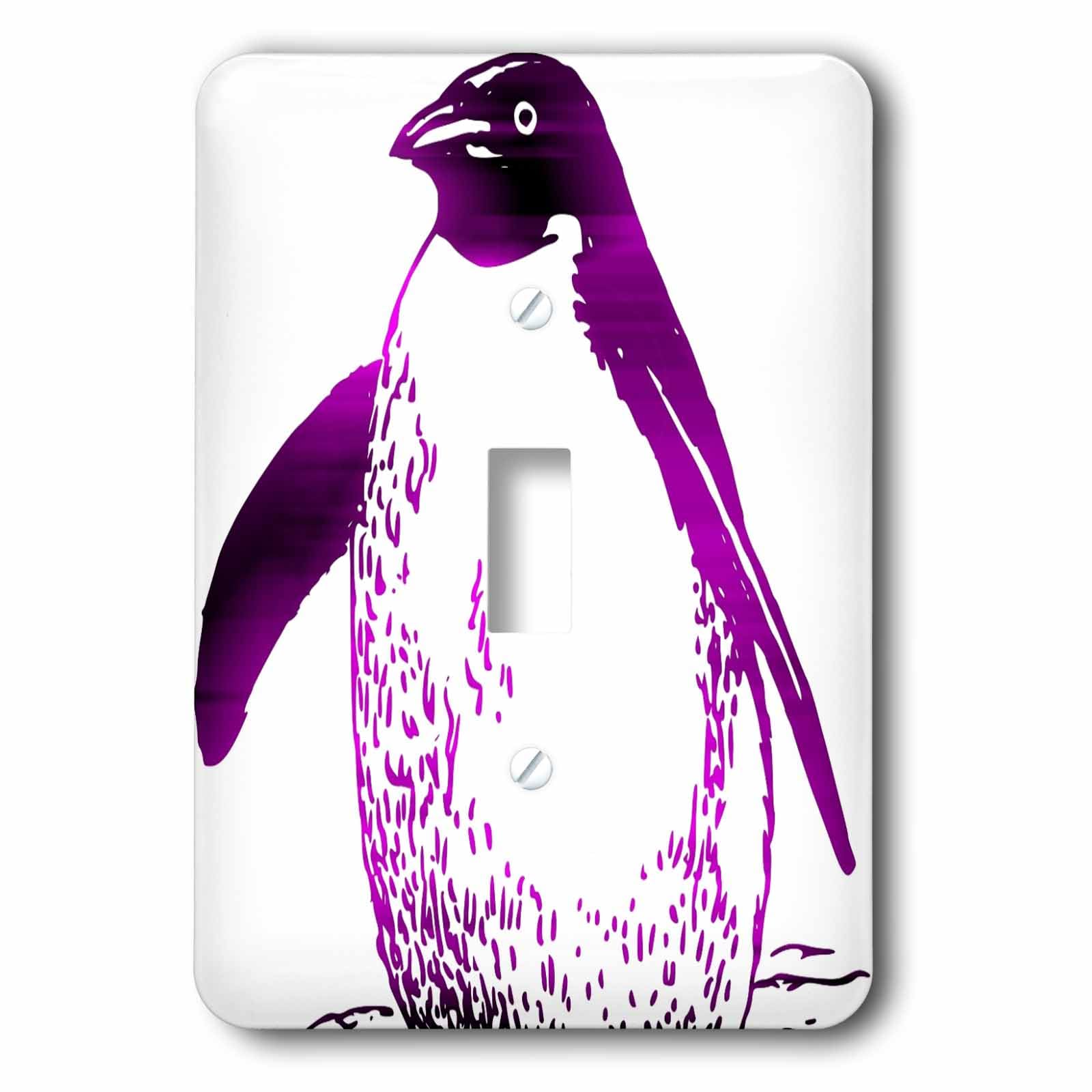 Purple Penguin Interrupteur de qualité supérieure 3dRose finition durable