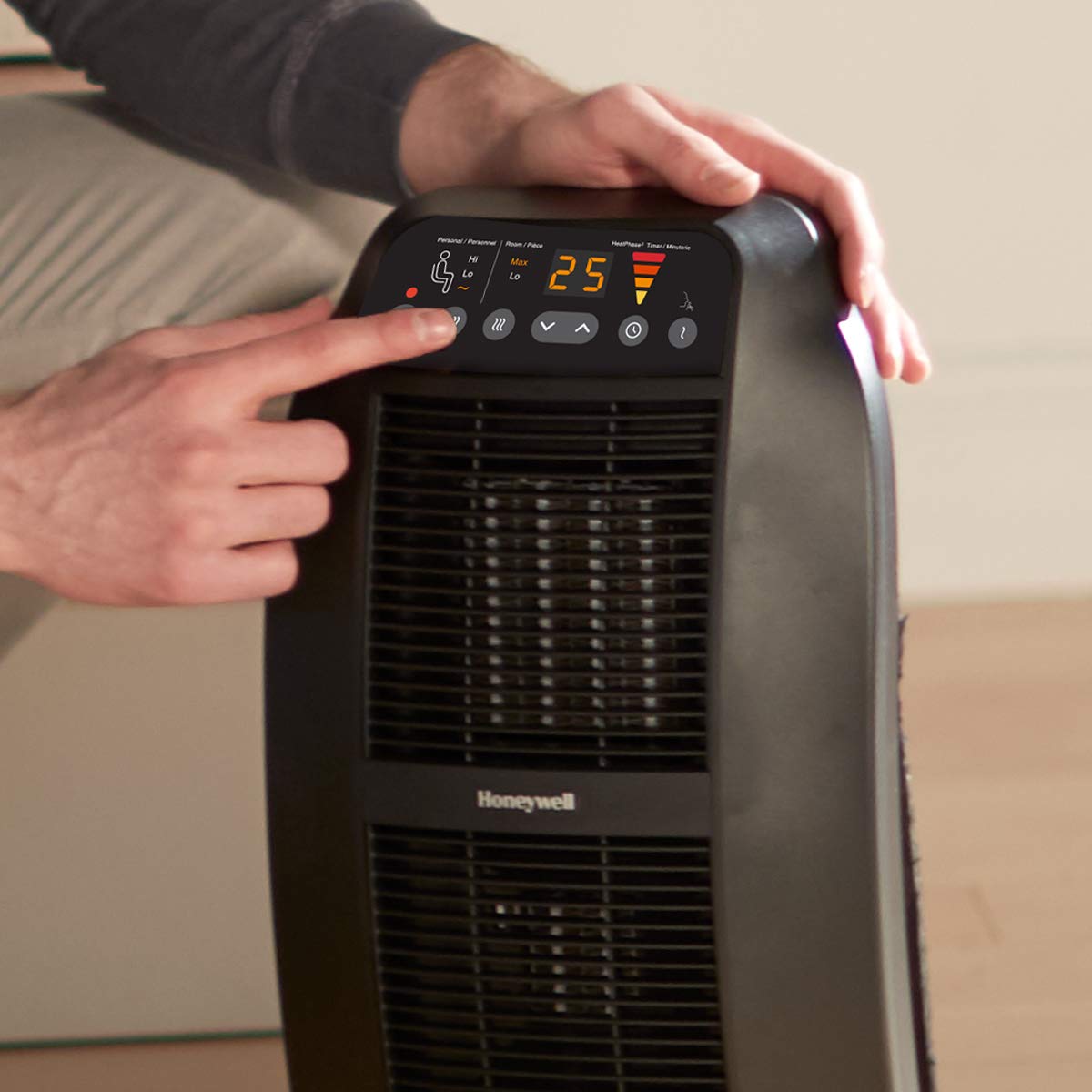 Honeywell HCE845BC HeatGenius™ Ceramic Multizone Space Heater for Bedroom,  Office, Home, Black : Amazon.ca: Home