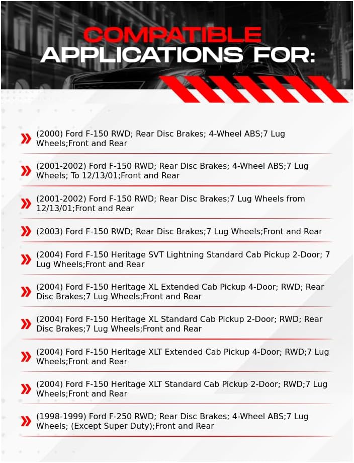 r1 concepts front and rear brake rotors for 2000-2004 ford f-150, 1997-1999 ford f-250| blank disc brake rotors| brakes and rotors brakes and rotors
