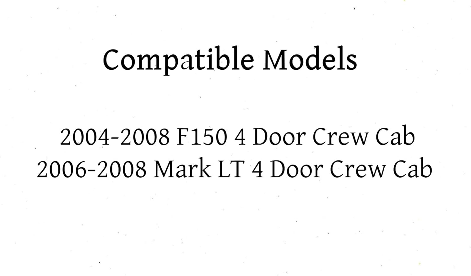 Passenger Right Rear Door Window Door Glass Compatible with Ford F150/Lincoln Mark LT 4 Door Crew Cab 2004-2008 Models