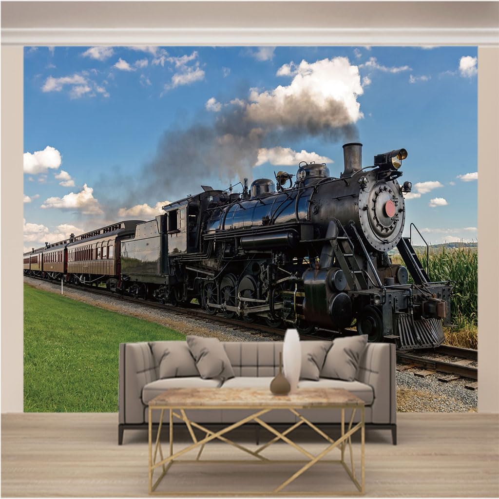 Papier peint photo vintage pour salon : voyagez dans le temps avec ce décor XXL 3D
