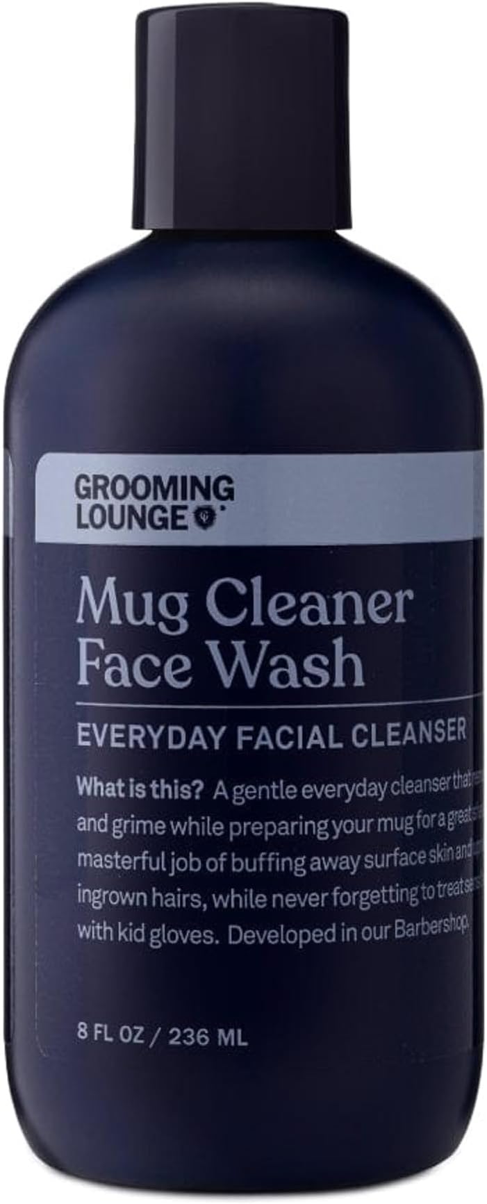 Mug Cleanser, Everyday Facial Cleanser For Men, Natural Face Wash, Sensitive Skin. Face Cleanser for a Hydrating, Deep Clean, 8 oz.