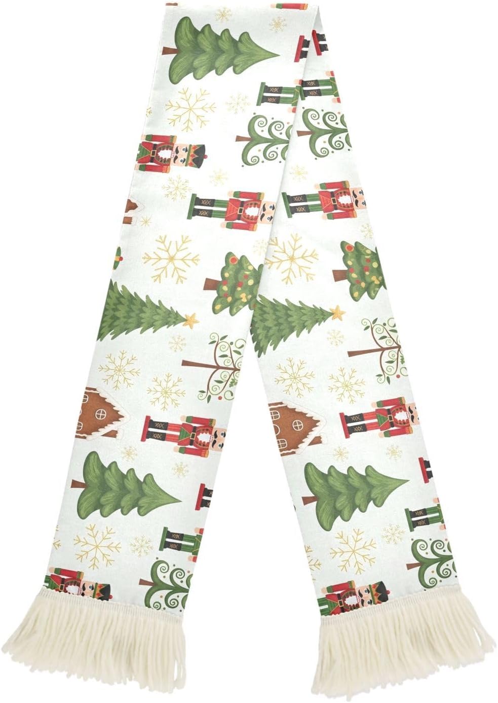 CHIFIGNO Nutcrackers Trees Sports Fan Scarf Towel, Soft Polyester Sweat Wipe Cheering Scarf for Soccer Football Games, Quick Dry