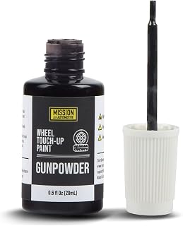 Mission Automotive Gunpowder Gray (Satin) Car Rim Paint for Tesla Wheel - Gunpowder Rim Touch Up Paint Blends Well - Easy to Apply Powder Gray