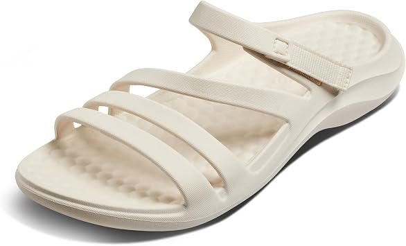 Joybees WLKSD.BNE.1100 Womens Lakeshore Sandal Solid Bone/Bone W11