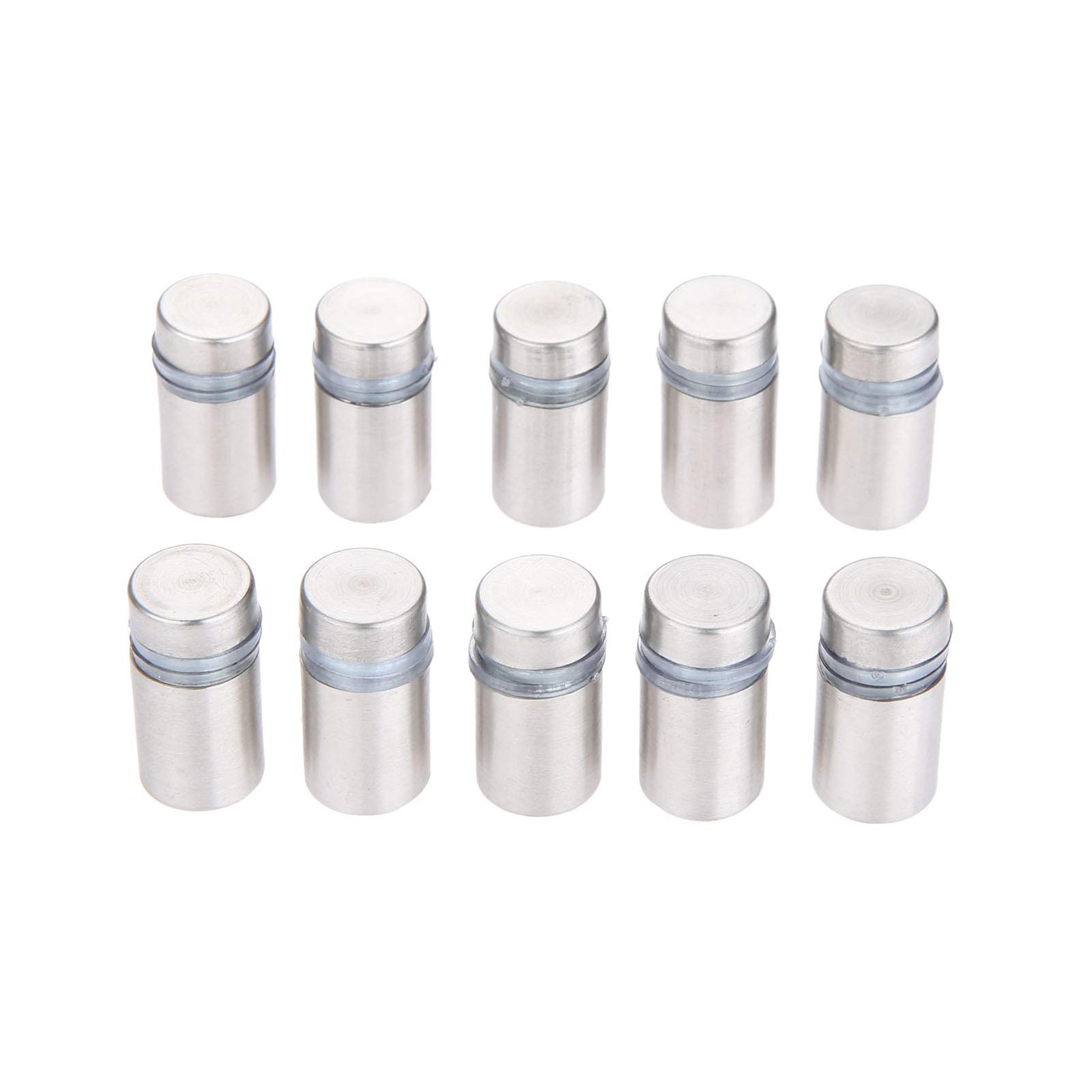Hicello 12X20mm 10Pcs Stand Off Bolts Stainless Steel Standoff Advertisement Nails Barrel Screws
