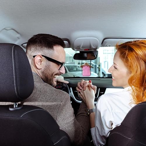 Miniatura 4 de Decoraciones para tablero de instrumentos de automóvil, accesorios para espejo retrovisor, lindo para mujer, adorno estético divertido para colgar,