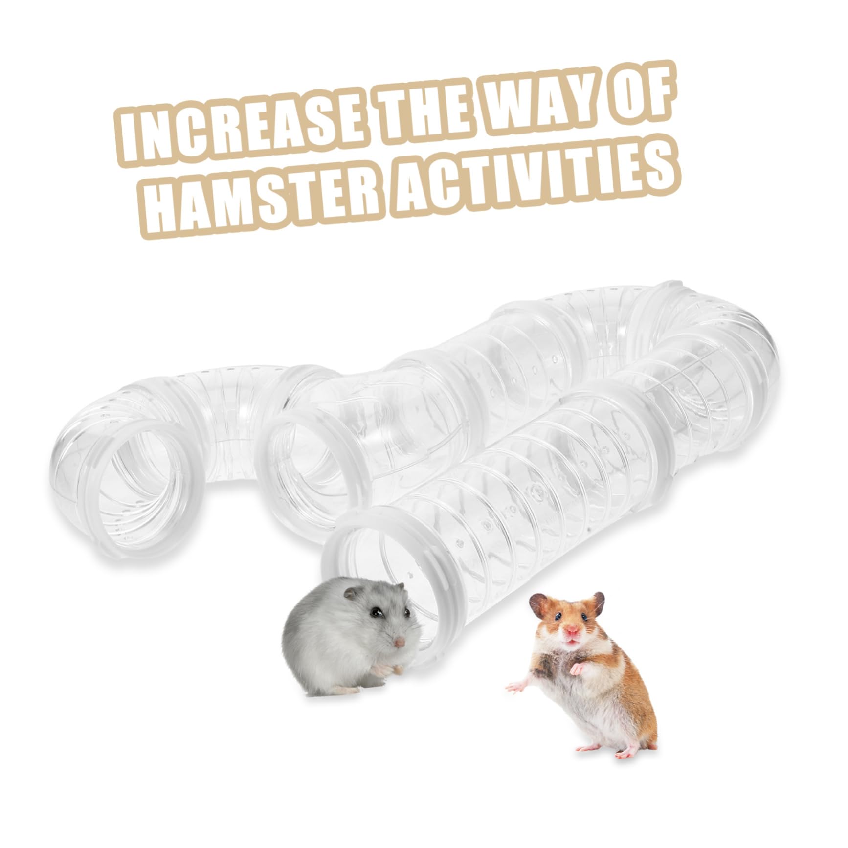 Hamsterröhren Satz mit Selbstgemacht Verbindung, 2 aus Pp für Kleine Tiere