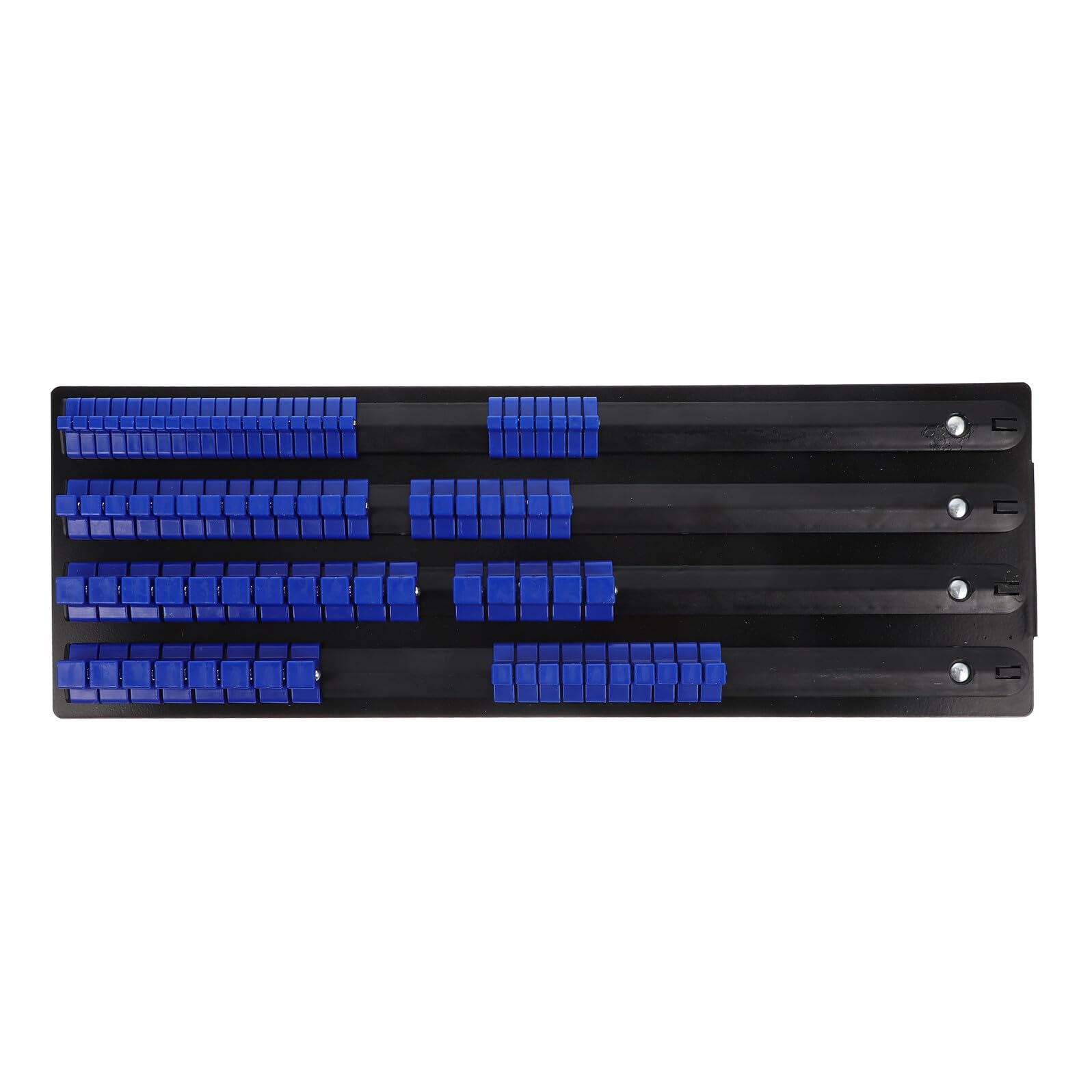 Organizador de llaves de vaso EXCEART metálico con 80 clips y soporte estable de 480mm para garaje