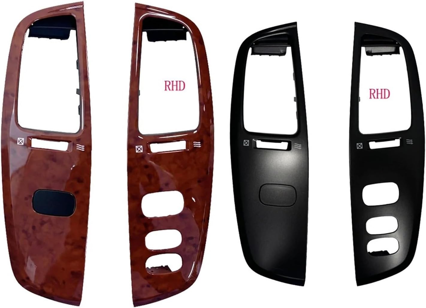 RHD Fit For 100 LC100 FJ100 Ujz100 2003-2007 Air Vent Outlet Dashboard Air Fresh Window Vent Panel RHD(Wood Air outlet)