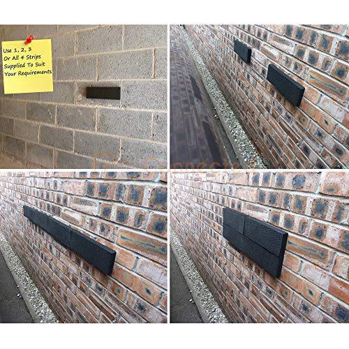 Garage Wall Protectors 4 Pack Self-Adhesive High Density Car Door Protector Waterproof Bumper Guard, Pack Of 4-11.8" X 3.9" X 1.2" Each - Cef-20 By Connected Essentials #TOP2