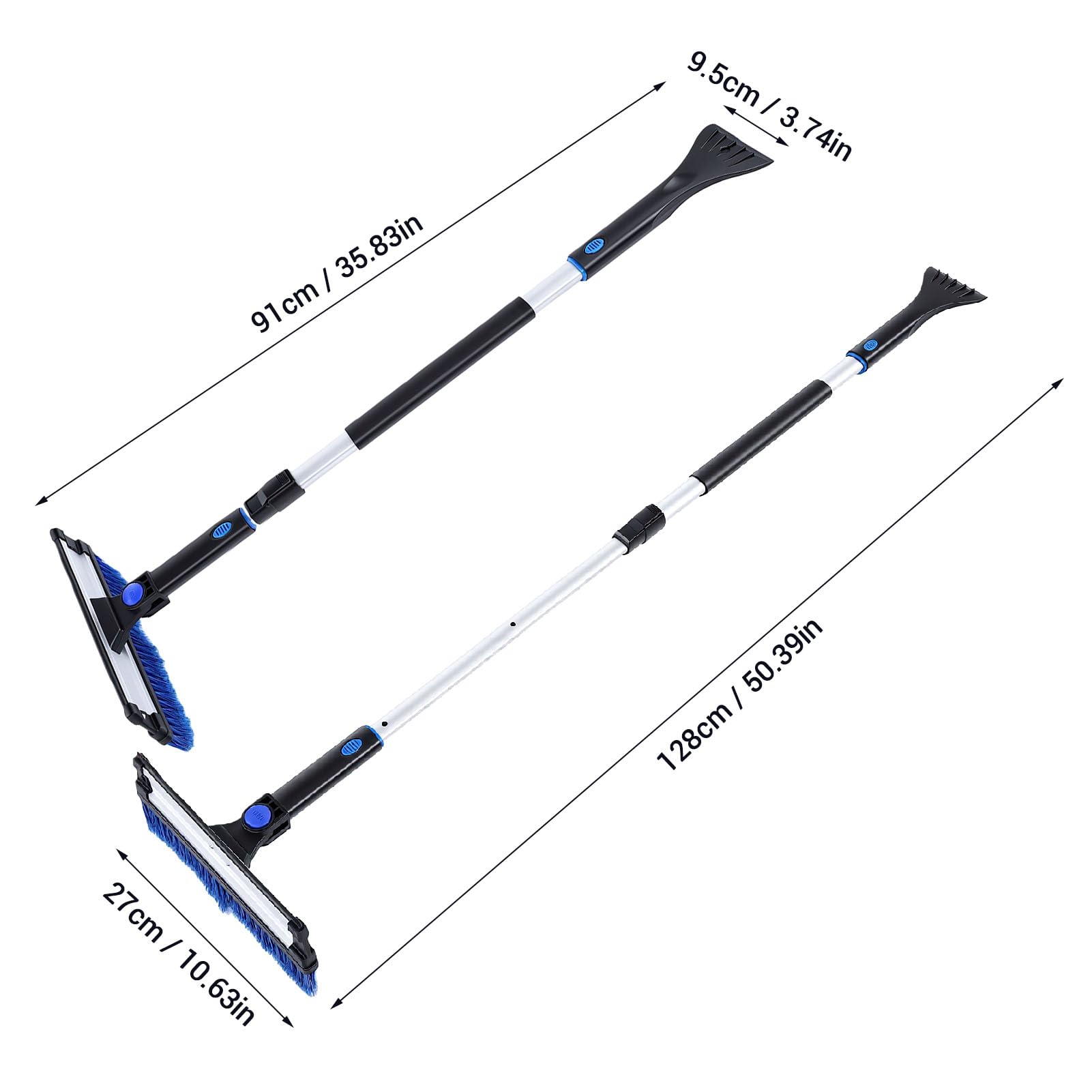 banapoy Wysuwana Szczotka do śniegu Skrobaczka do Lodu, 91-128 Cm