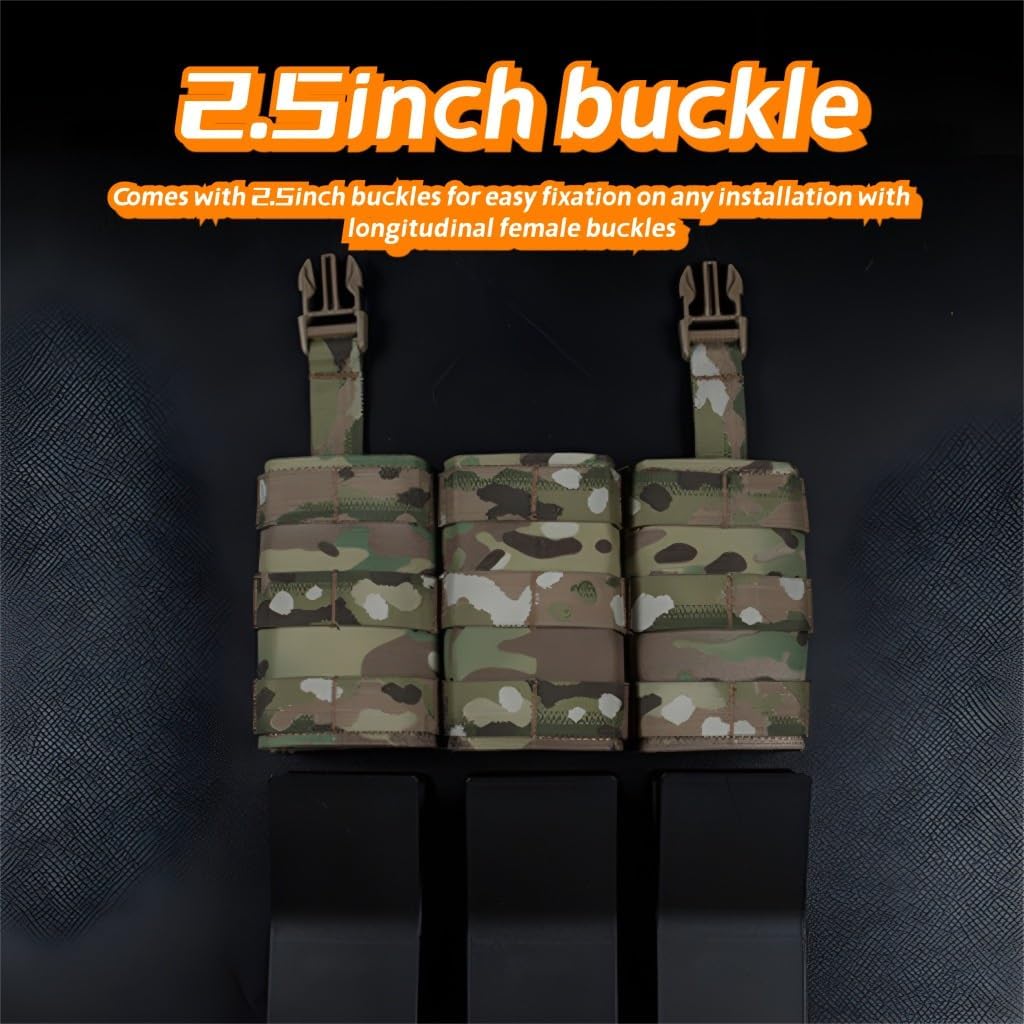 FAST Triple 7.62 Function Pack Panel, Tactical Equipment Buckle Accessory, Nylon Material, 25.5 * 13cm, For Team Activities, Games