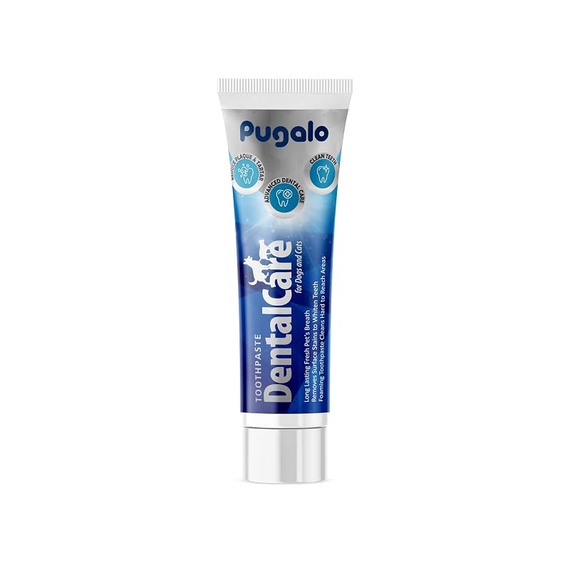 Creme Dental Enzimático para Cães e Gatos Pugalo com Sabor Baunilha, 100 mL