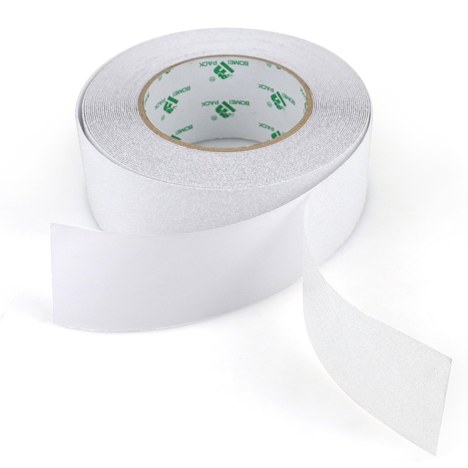 BOMEI PACK 2 Rollen Transparentes Antirutsch Klebeband 50mm*10m für mehr Sicherheit auf Treppen & Böden Korngröße: 60